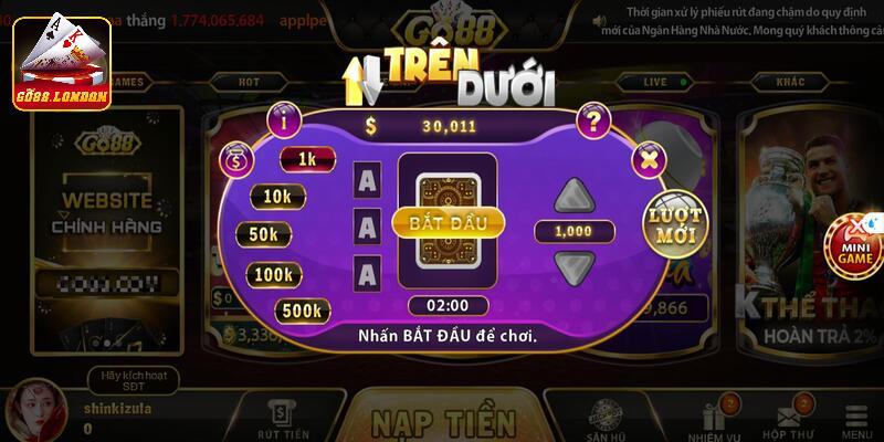 Giới thiệu về trò chơi Number game tại Go88