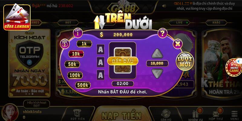 Hướng dẫn tham gia Number game tại Go88